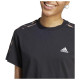 Adidas Γυναικεία κοντομάνικη μπλούζα Vibrant Print 3-Stripes Crop Tee